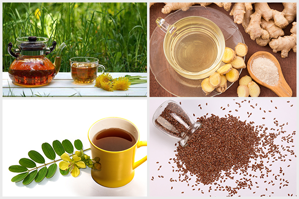 drink dandelion tea, ginger tea, try senna tea, use flaxseeds, etc. for colon cleansing