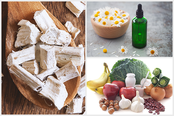 try consuming marshmallow root, chamomile, and probiotic to relieve diverticulitis