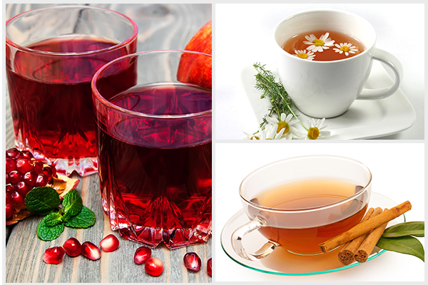 try drinking cinnamon tea, chamomile tea, pomegranate juice to control loose motions
