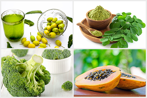 consume neem, moringa, broccoli, and papaya to bolster your immunity