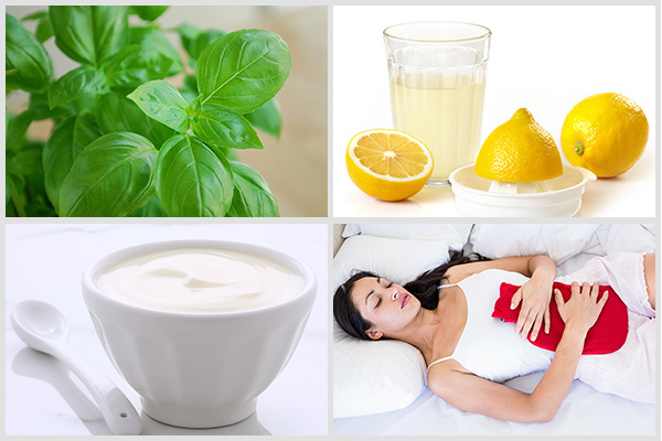 consume basil, drink lemon water, use cumin essential oil, etc. to help relieve stomachache