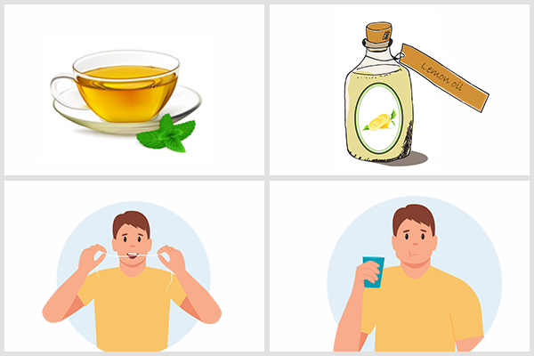 sip on peppermint tea, gargle with lemon oil, floss your teeth, etc. to mask alcohol breath