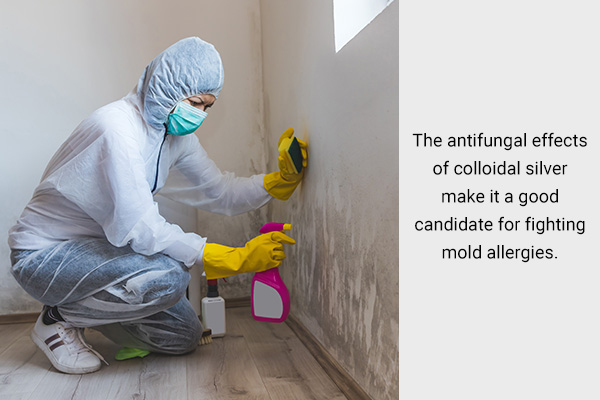 antifungal effects of colloidal silver makes it effective against mold allergies