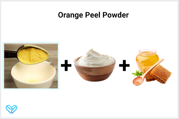try using orange peel powder to lighten dark skin near your pubic area