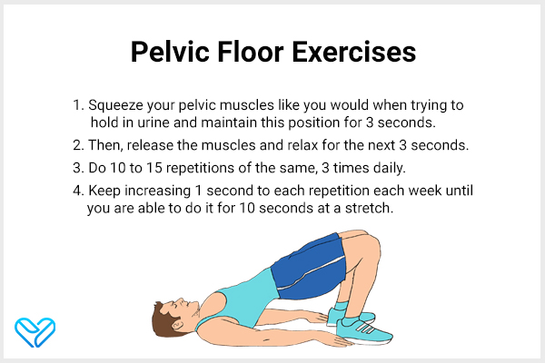 performing pelvic floor exercises can help prevent erectile dysfunction