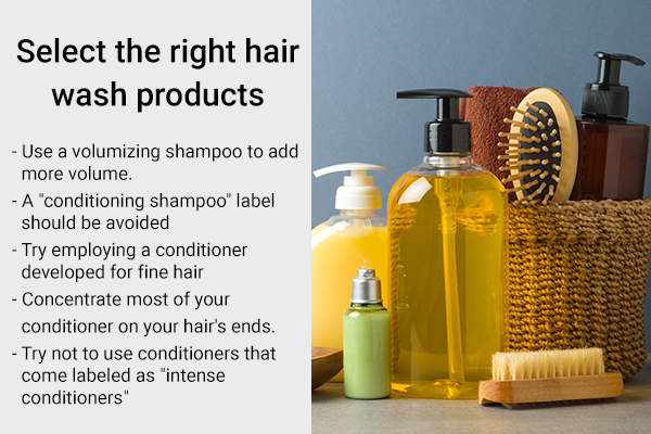 select the right hair wash products to prevent postpartum hair loss
