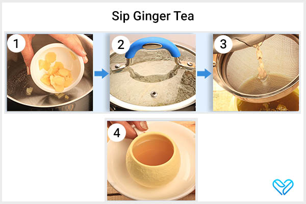 sip on some ginger tea to reduce arthritis discomfort