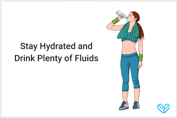 stay hydrated and consume plenty of fluids to avoid sinus infections