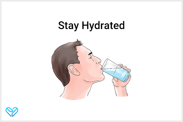 staying hydrated is the key to preventing tongue soreness