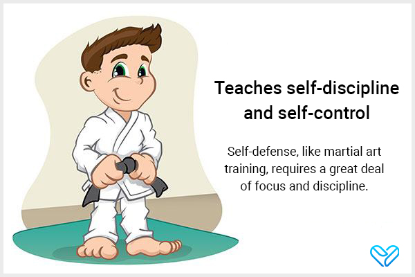 self-defense classes also helps teach you self-discipline and self-control