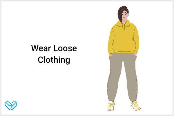 wearing loose clothing can also help avoid genital herpes discomfort