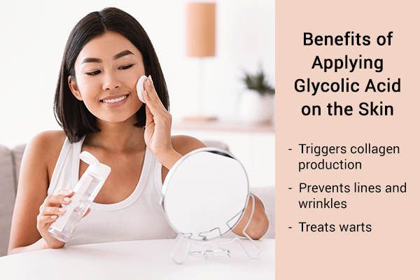benefits of using glycolic acid on the skin topically