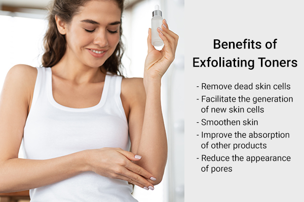benefits of using exfoliating toners on skin