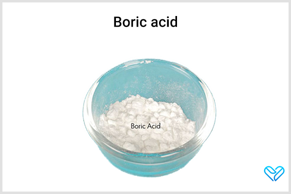 boric acid solution can also help get rid of eye infections