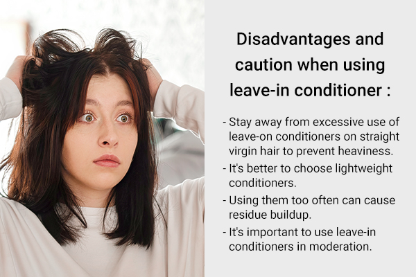 disadvantages and cautions when using leave-in conditioner