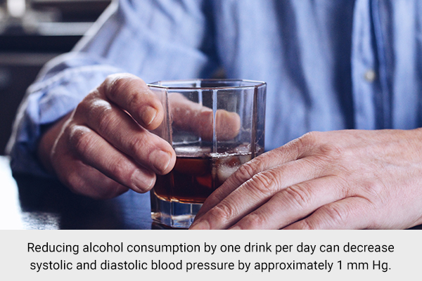 excessive alcohol intake can also predispose you to high blood pressure