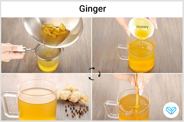 drinking ginger tea can also help deal with ganglion cysts