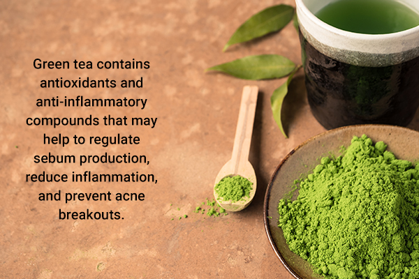 green tea-containing moisturizer for oily skin