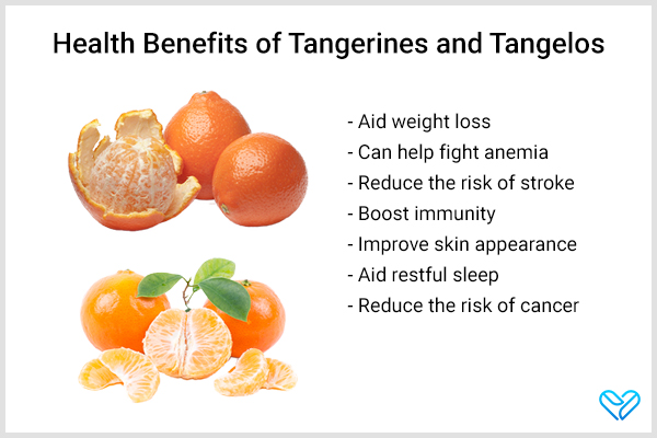 health benefits of consuming tangerines and tangelos