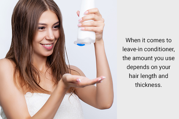 how much leave-in conditioner is needed for dry hair?