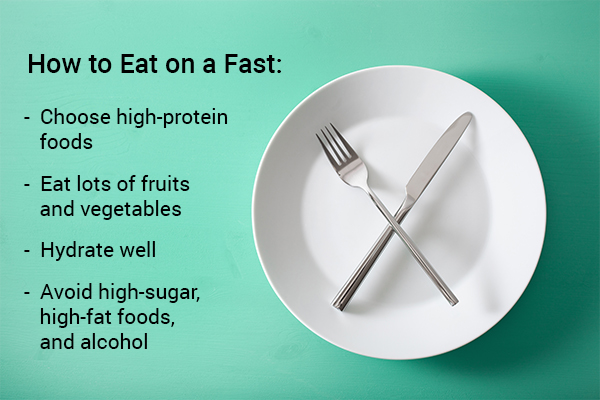 how to eat on a fast: what the experts recommend?