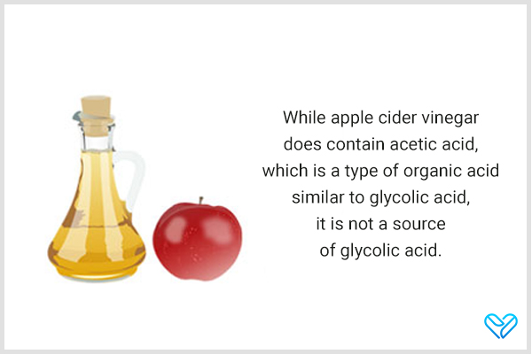 is apple cider vinegar high in glycolic acid?