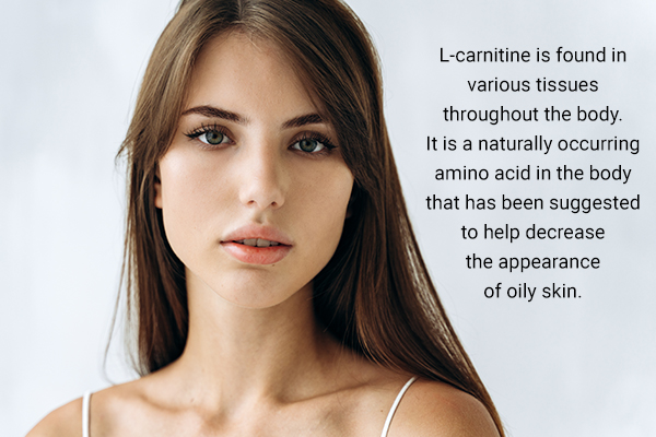 L-carnitine-containing moisturizer for oily skin