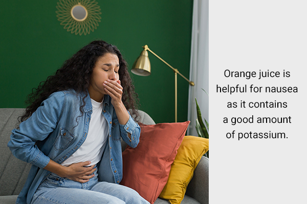 practical takeaways regarding consuming orange juice for nausea