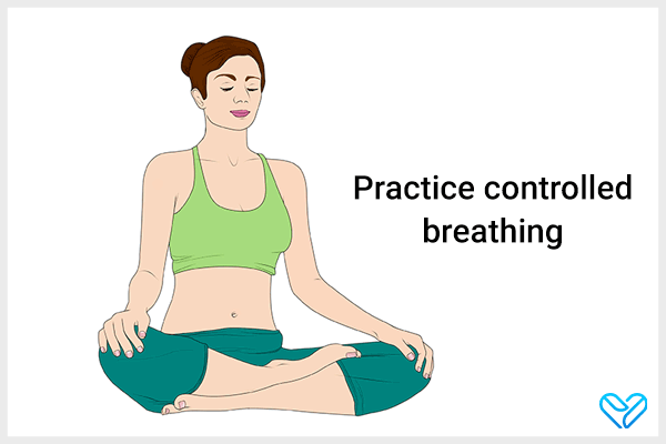 controlled breathing may help reduce symptoms of nausea