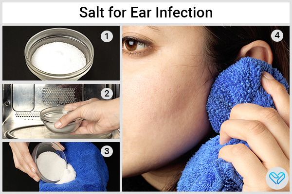 salt can also be employed to provide relief from ear infections