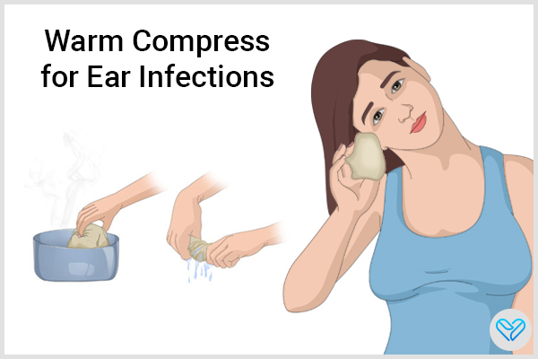 how to use a warm compress to soothe ear infections