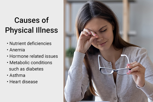 causes of tiredness and physical illnesses