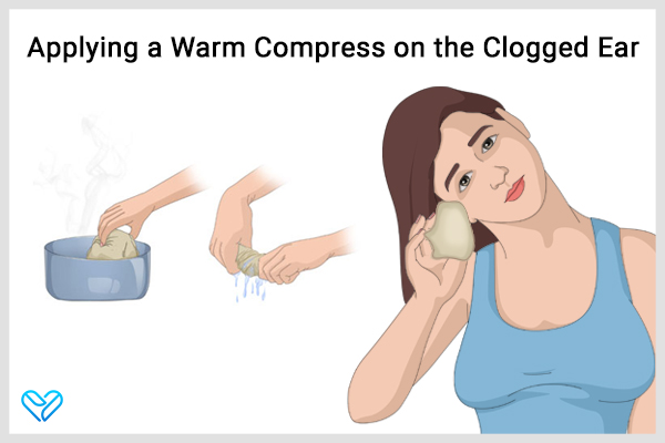 Apply A Warm Compress Home Remedies Clogged Ears 