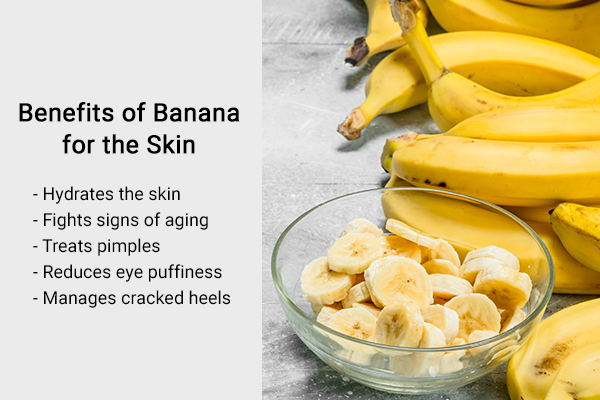 benefits of bananas for the skin