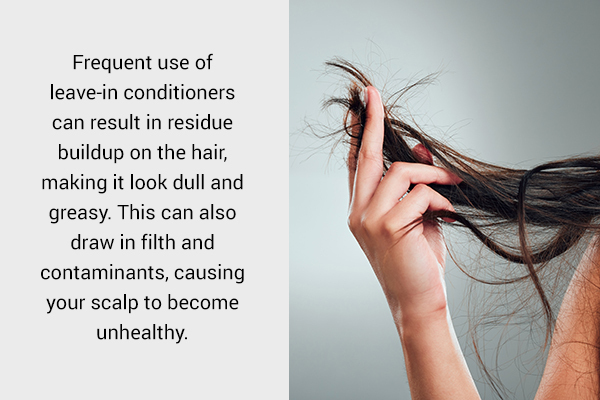 disadvantages of using leave-in conditioners