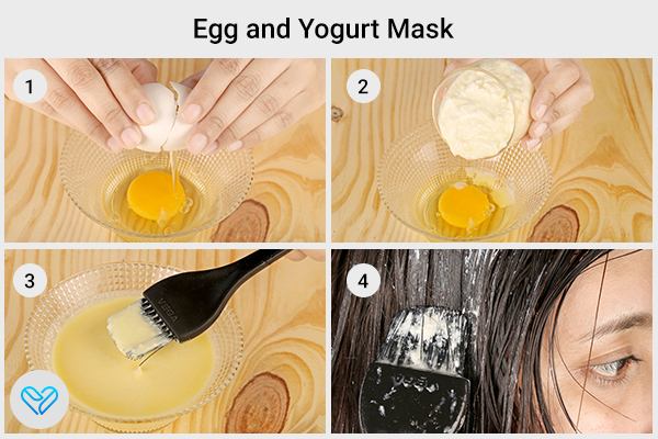 egg and yogurt hair mask