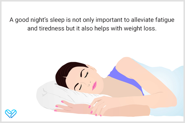 proper rest and sleep is essential to achieve healthy weight loss