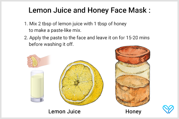 lemon juice and honey face mask for oily skin