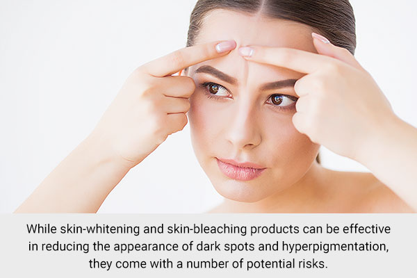 risks associated with skin whitening and skin bleaching