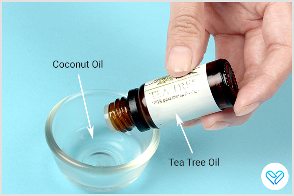 try using tea tree oil to eliminate eggy odor from your hair