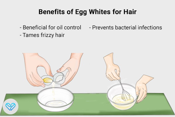 benefits of egg white for hair care