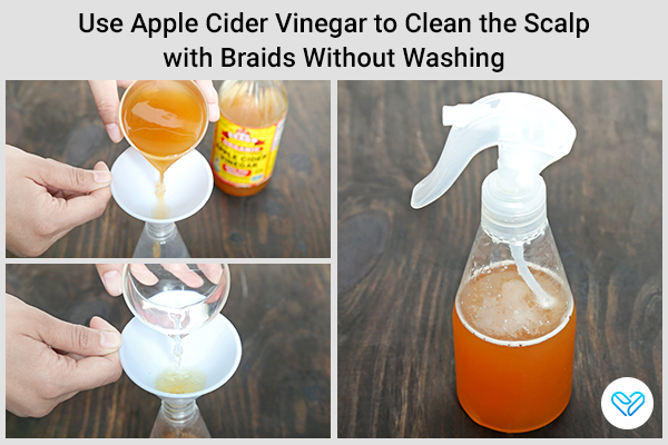 ways to use apple cider vinegar to clean braided hair without washing