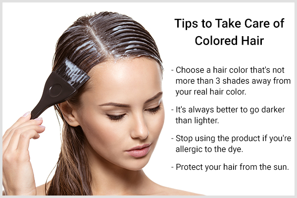 tips to care for colored hair