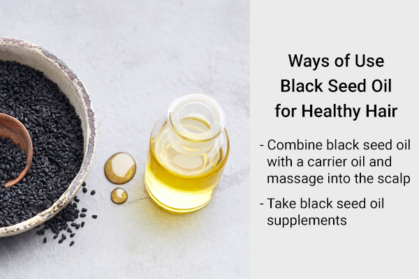 ways to use black seed oil for healthy hair