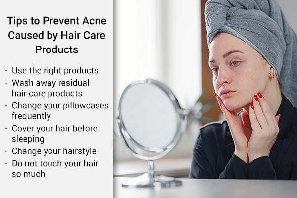 tips to prevent acne caused by hair care products