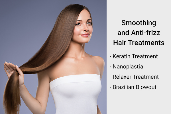 smoothing and anti-frizz hair treatments