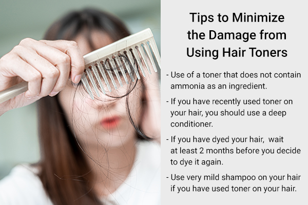 tips to minimize the damage from using hair toners