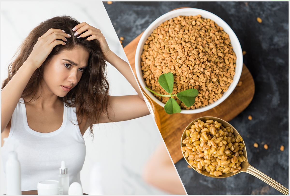 5 Ingredients To Mix With Fenugreek Seeds For Hair Growth